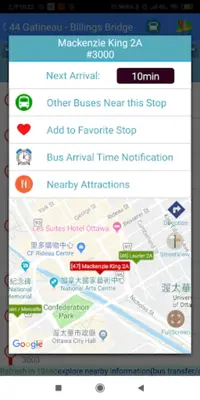 Ottawa Bus Tracker android App screenshot 2